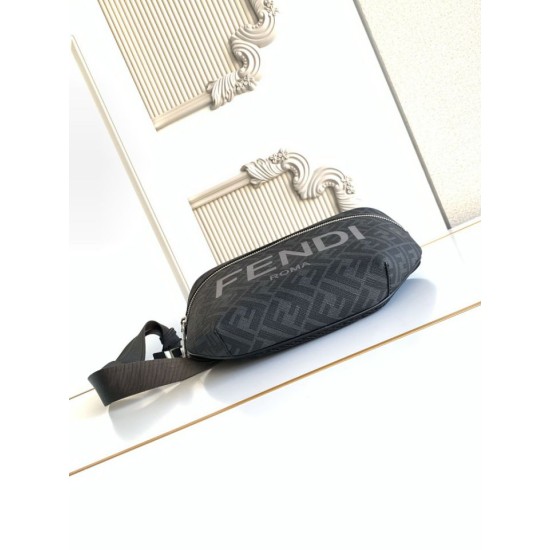 Replica Perfetta Marsupio Fendi FF in tessuto Imitazione Outlet
