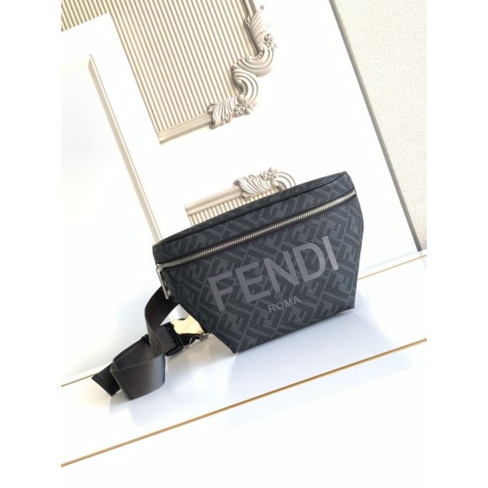 Replica Perfetta Marsupio Fendi FF in tessuto Imitazione Outlet