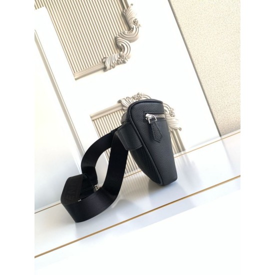 Replica Perfetta Marsupio Fendi FF in tessuto Nero Imitazione Outlet