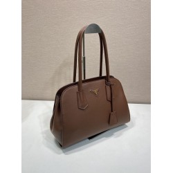Replica Perfetta Borsa tote Prada Palisander 1BG606 Marrone Imitazione Outlet