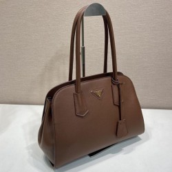 Replica Perfetta Borsa tote Prada Palisander 1BG606 Marrone Imitazione Outlet