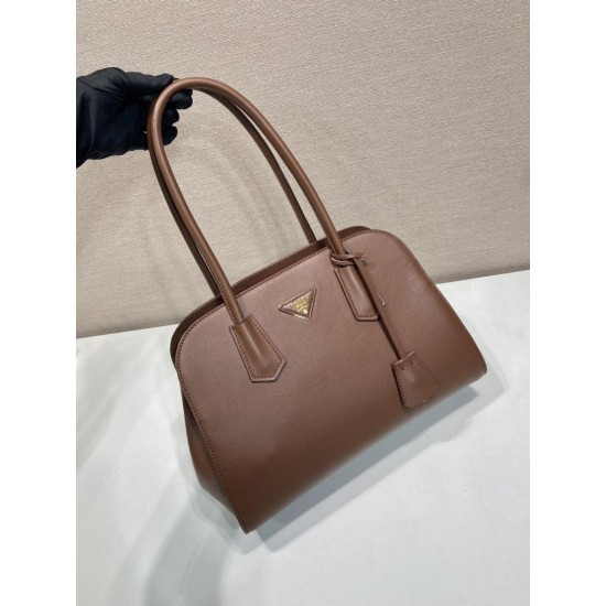 Replica Perfetta Borsa tote Prada Palisander 1BG606 Marrone Imitazione Outlet
