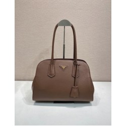 Replica Perfetta Borsa tote Prada Palisander 1BG606 Marrone Imitazione Outlet
