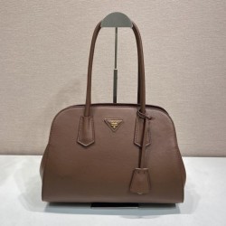 Replica Perfetta Borsa tote Prada Palisander 1BG606 Marrone Imitazione Outlet