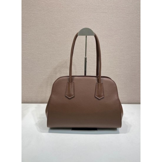 Replica Perfetta Borsa tote Prada Palisander 1BG606 Marrone Imitazione Outlet