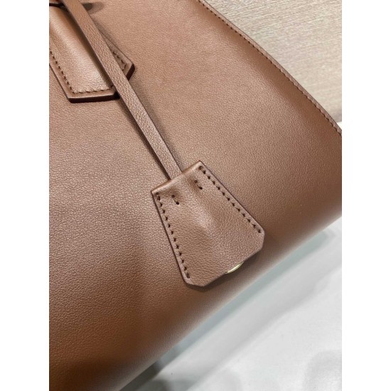 Replica Perfetta Borsa tote Prada Palisander 1BG606 Marrone Imitazione Outlet