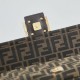 Replica Perfetta Borsa Fendi Medio Baguette tessuto jacquard FF marrone Imitazione Outlet
