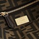 Replica Perfetta Borsa Fendi Medio Baguette tessuto jacquard FF marrone Imitazione Outlet
