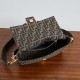 Replica Perfetta Borsa Fendi Medio Baguette tessuto jacquard FF marrone Imitazione Outlet