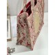 Replica Perfetta Ricamo della borsa tote Dior Book con medaglione Dior Rosa Imitazione Outlet