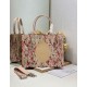 Replica Perfetta Ricamo della borsa tote Dior Book con medaglione Dior Rosa Imitazione Outlet