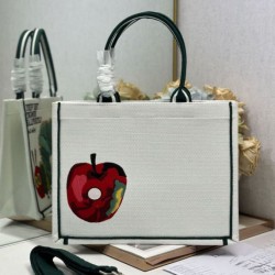 Replica Perfetta Borsa shopping Dior Book Tote con design a bruco e tracolla Imitazione Outlet