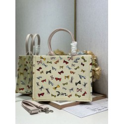 Replica Perfetta Borsa shopping Dior Book Tote con fiocco e tracolla Imitazione Outlet