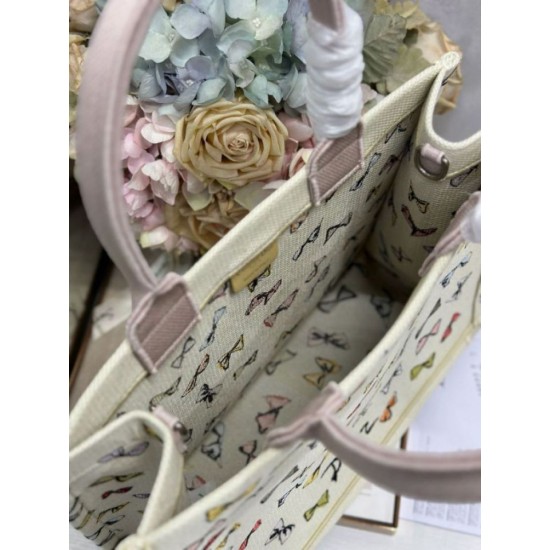 Replica Perfetta Borsa shopping Dior Book Tote con fiocco e tracolla Imitazione Outlet