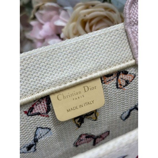 Replica Perfetta Borsa shopping Dior Book Tote con fiocco e tracolla Imitazione Outlet