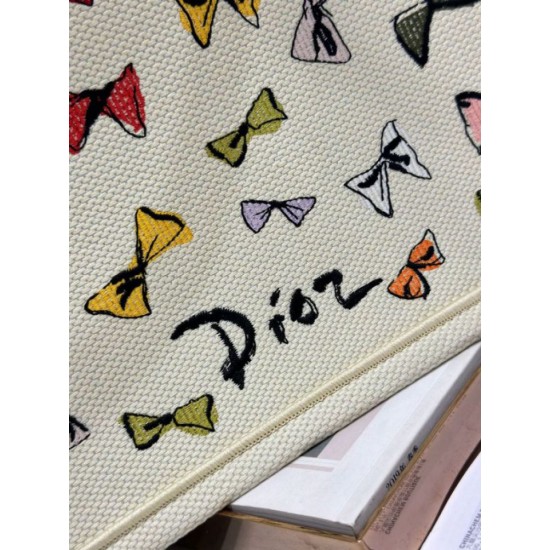 Replica Perfetta Borsa shopping Dior Book Tote con fiocco e tracolla Imitazione Outlet