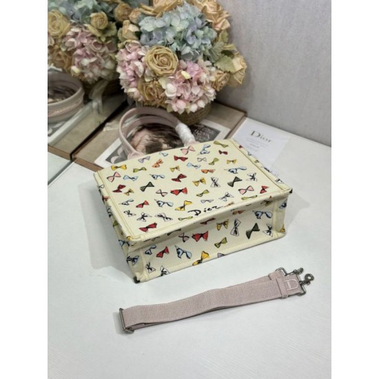 Replica Perfetta Borsa shopping Dior Book Tote con fiocco e tracolla Imitazione Outlet