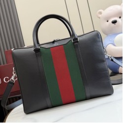 Replica Perfetta Borsa da lavoro media Gucci A0007X Mega Web Trademark nera Imitazione Outlet