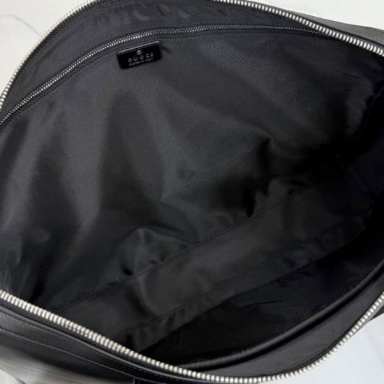Replica Perfetta Borsa da lavoro media Gucci A0007X Mega Web Trademark nera Imitazione Outlet