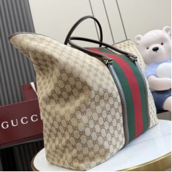 Replica Perfetta Borsa da viaggio Gucci 874979 GG marrone Imitazione Outlet