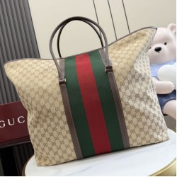 Replica Perfetta Borsa da viaggio Gucci 874979 GG marrone Imitazione Outlet