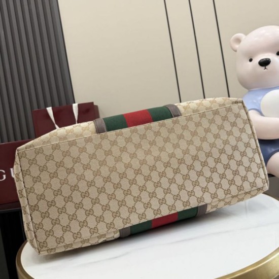 Replica Perfetta Borsa da viaggio Gucci 874979 GG marrone Imitazione Outlet