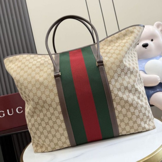 Replica Perfetta Borsa da viaggio Gucci 874979 GG marrone Imitazione Outlet