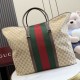Replica Perfetta Borsa da viaggio Gucci 874979 GG marrone Imitazione Outlet