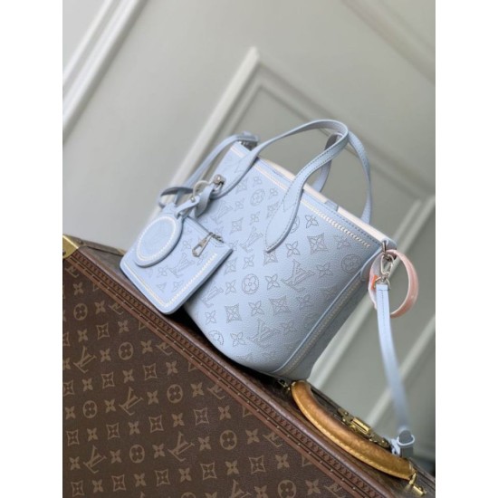 Replica Perfetta Borsa a mano Louis Vuitton Blossom PM M29375 Blu Imitazione Outlet