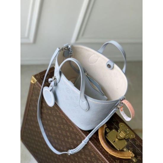 Replica Perfetta Borsa a mano Louis Vuitton Blossom PM M29375 Blu Imitazione Outlet