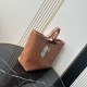 Replica Perfetta Borsa tote Chanel piccola preppy AS6058 Marrone Imitazione Outlet