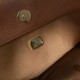 Replica Perfetta Borsa tote Chanel piccola preppy AS6058 Marrone Imitazione Outlet