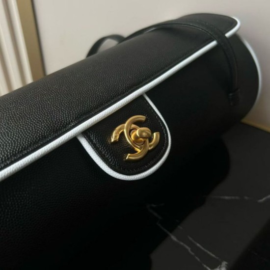 Replica Perfetta Borsa bowling grande Chanel AS6181 nera Imitazione Outlet