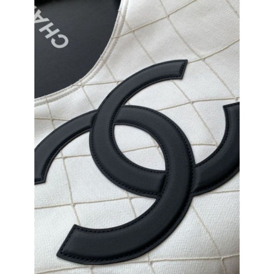 Replica Perfetta Borsa tote Chanel 26C Coco Beach AS6191 bianca Imitazione Outlet