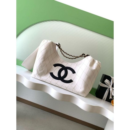 Replica Perfetta Borsa tote Chanel 26C Coco Beach AS6191 bianca Imitazione Outlet