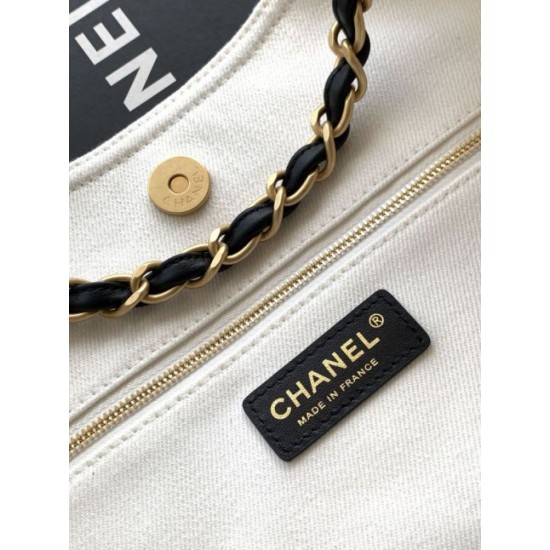 Replica Perfetta Borsa tote Chanel 26C Coco Beach AS6191 bianca Imitazione Outlet