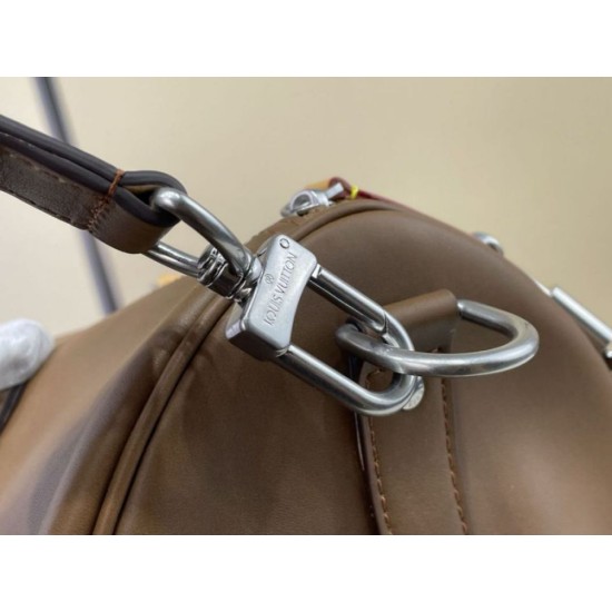 Replica Perfetta Borse LV Keepall Cargo Bandoulière 50 m28100 Marrone Imitazione Outlet