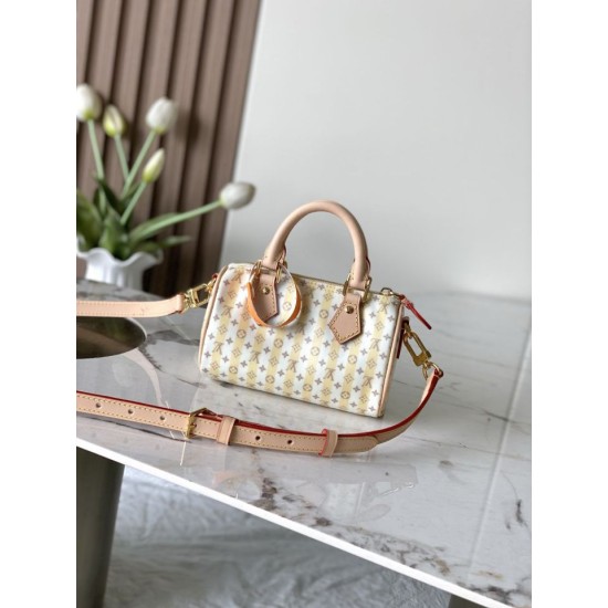 Replica di lusso Chip 163c01 Borse LV Stamp Nano Speedy M29030 Falsa Online Replica Perfetta Chip 163c01 Borse LV Stamp Nano Speedy M29030 Imitazione Outlet