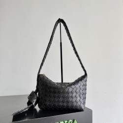 Replica Perfetta Borsa a spalla Easy Hobo Bottega Veneta Nera Imitazione Outlet