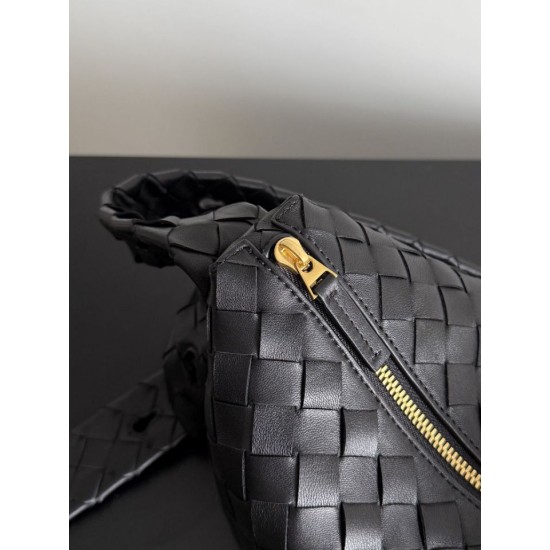 Replica Perfetta Borsa a spalla Easy Hobo Bottega Veneta Nera Imitazione Outlet