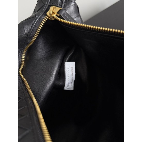 Replica Perfetta Borsa a spalla Easy Hobo Bottega Veneta Nera Imitazione Outlet