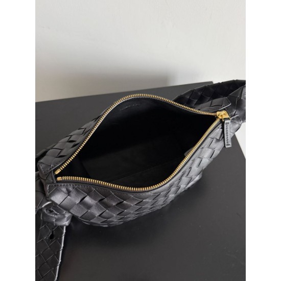Replica Perfetta Borsa a spalla Easy Hobo Bottega Veneta Nera Imitazione Outlet