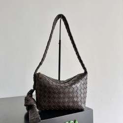 Replica Perfetta Borsa a spalla Easy Hobo Bottega Veneta Borgogna Imitazione Outlet
