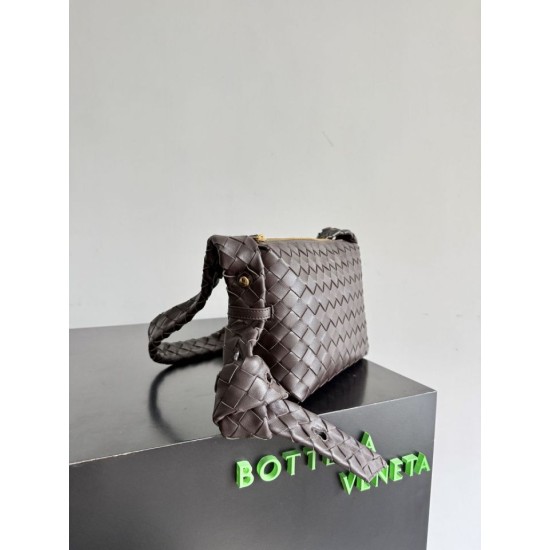 Replica Perfetta Borsa a spalla Easy Hobo Bottega Veneta Borgogna Imitazione Outlet
