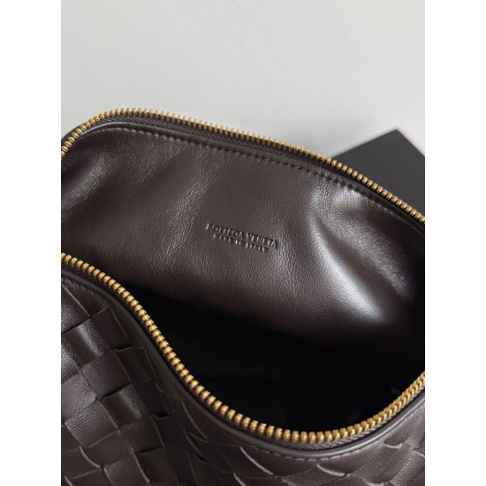 Replica Perfetta Borsa a spalla Easy Hobo Bottega Veneta Borgogna Imitazione Outlet