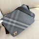 Replica di lusso Borsa a tracolla Burberry Grid con logo equestre Grigio Falsa Online Replica Perfetta Borsa a tracolla Burberry Grid con logo equestre Grigio Imitazione Outlet