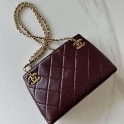 Replica di lusso Borsa shopping Chanel AP6338 bordeaux Falsa Online Replica Perfetta Borsa shopping Chanel AP6338 bordeaux Imitazione Outlet