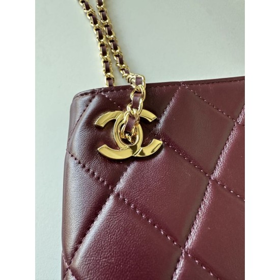 Replica Perfetta Borsa shopping Chanel AP6338 bordeaux Imitazione Outlet