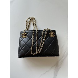 Replica Perfetta Borsa shopping Chanel AP6338 Nero Imitazione Outlet