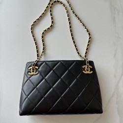 Replica Perfetta Borsa shopping Chanel AP6338 Nero Imitazione Outlet